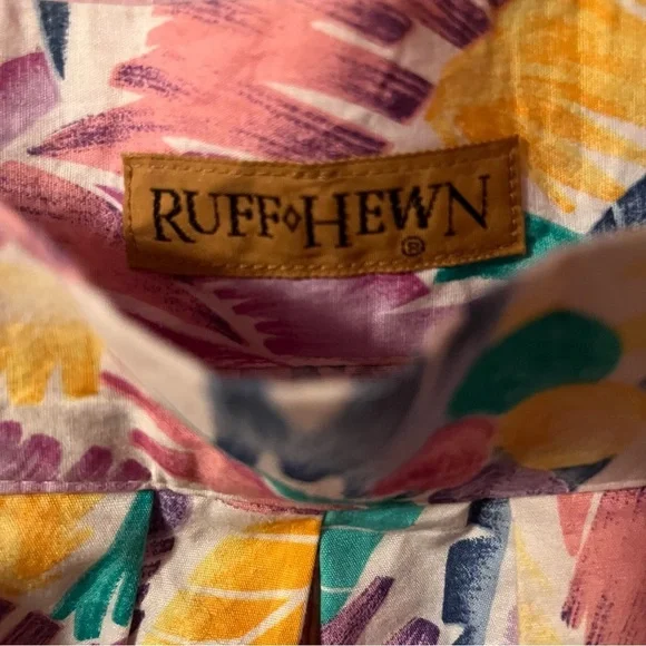 VINTAGE 80S MIDI SKIRT TROPICAL FLORAL PRINT COLORFUL PASTELS POCKETS XS - Picture 10 of 10